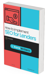 RankWriters SEO for Lenders eBook Cover