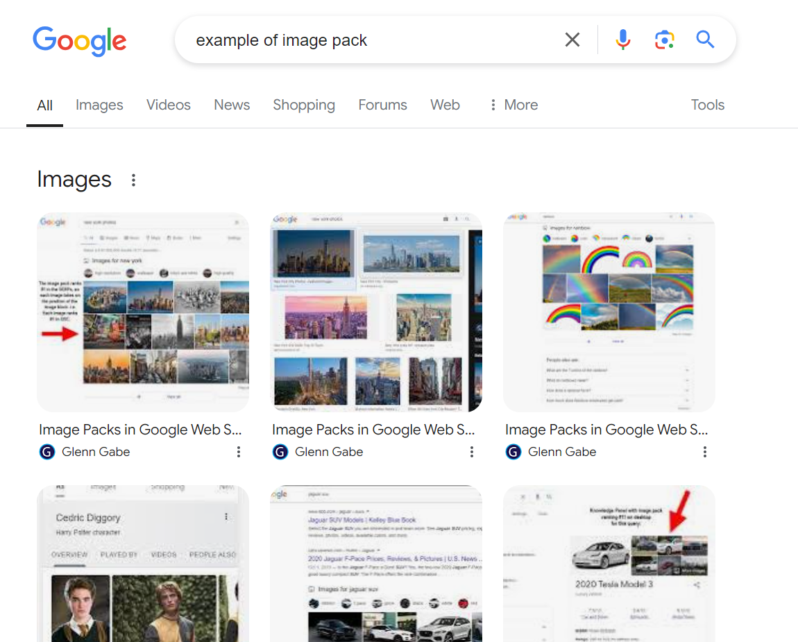 google serp features